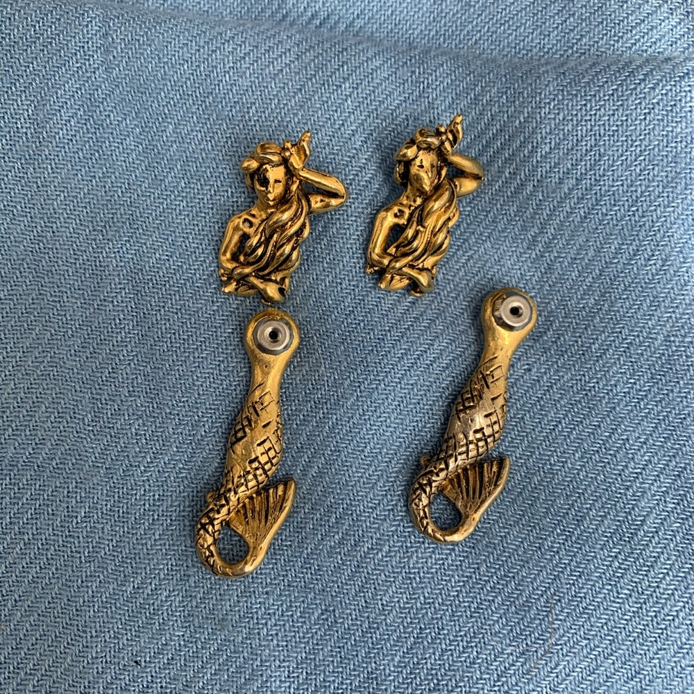 Vintage Mermaid Earrings